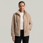 Women’s Stand-Up Collar Jacket - Zip Front Regular Fit