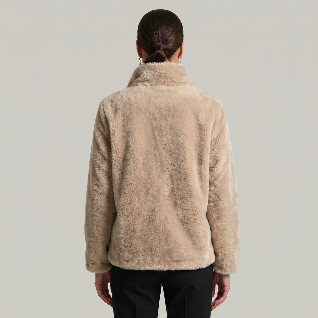 Women’s Stand-Up Collar Jacket - Zip Front Regular Fit