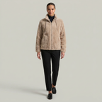 Women’s Stand-Up Collar Jacket - Zip Front Regular Fit