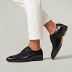 Men’s Monk Strap Dress Shoes - Slip-On Pointed-Toe Shoes