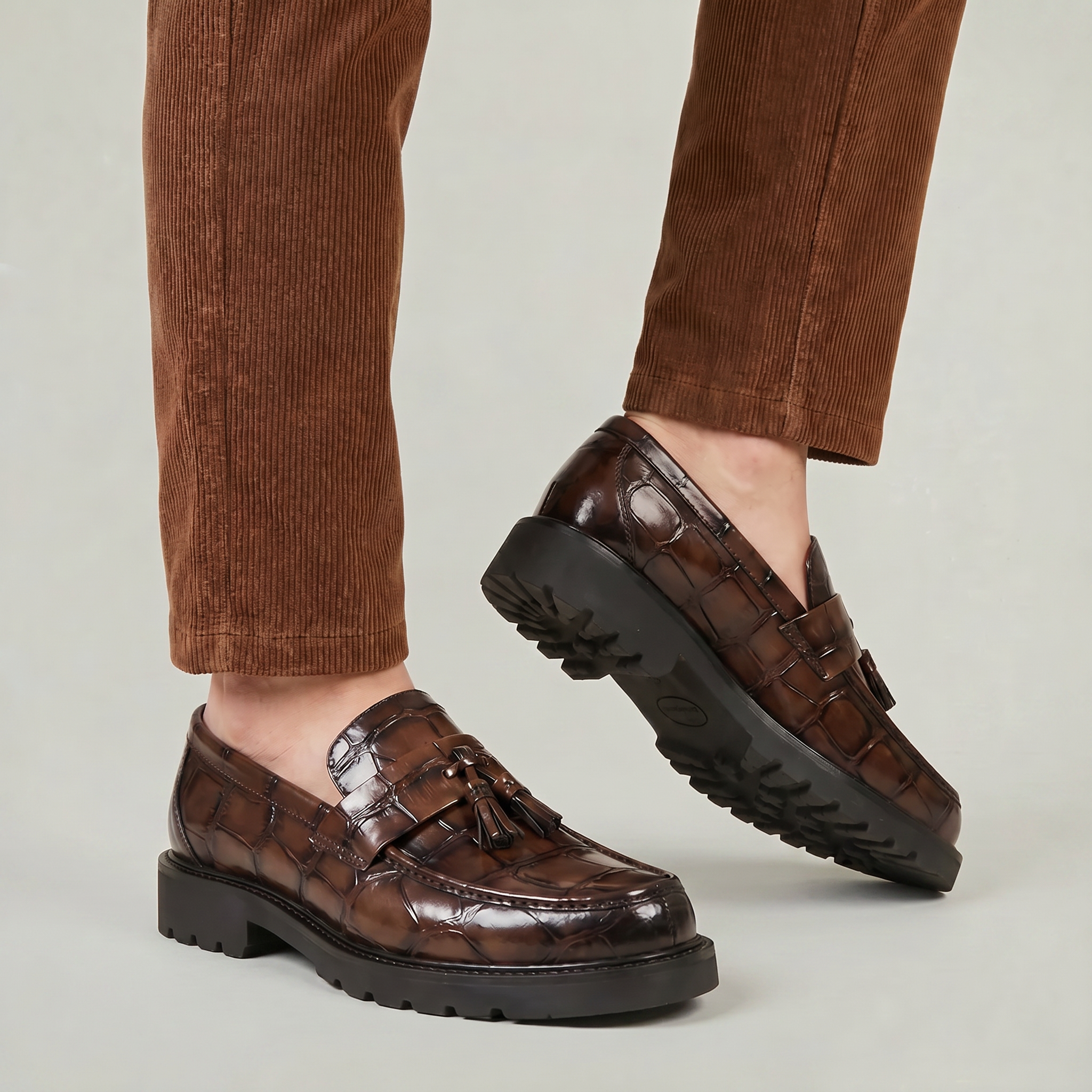 Men’s Tassel Loafers - Slip-On Dress Shoes