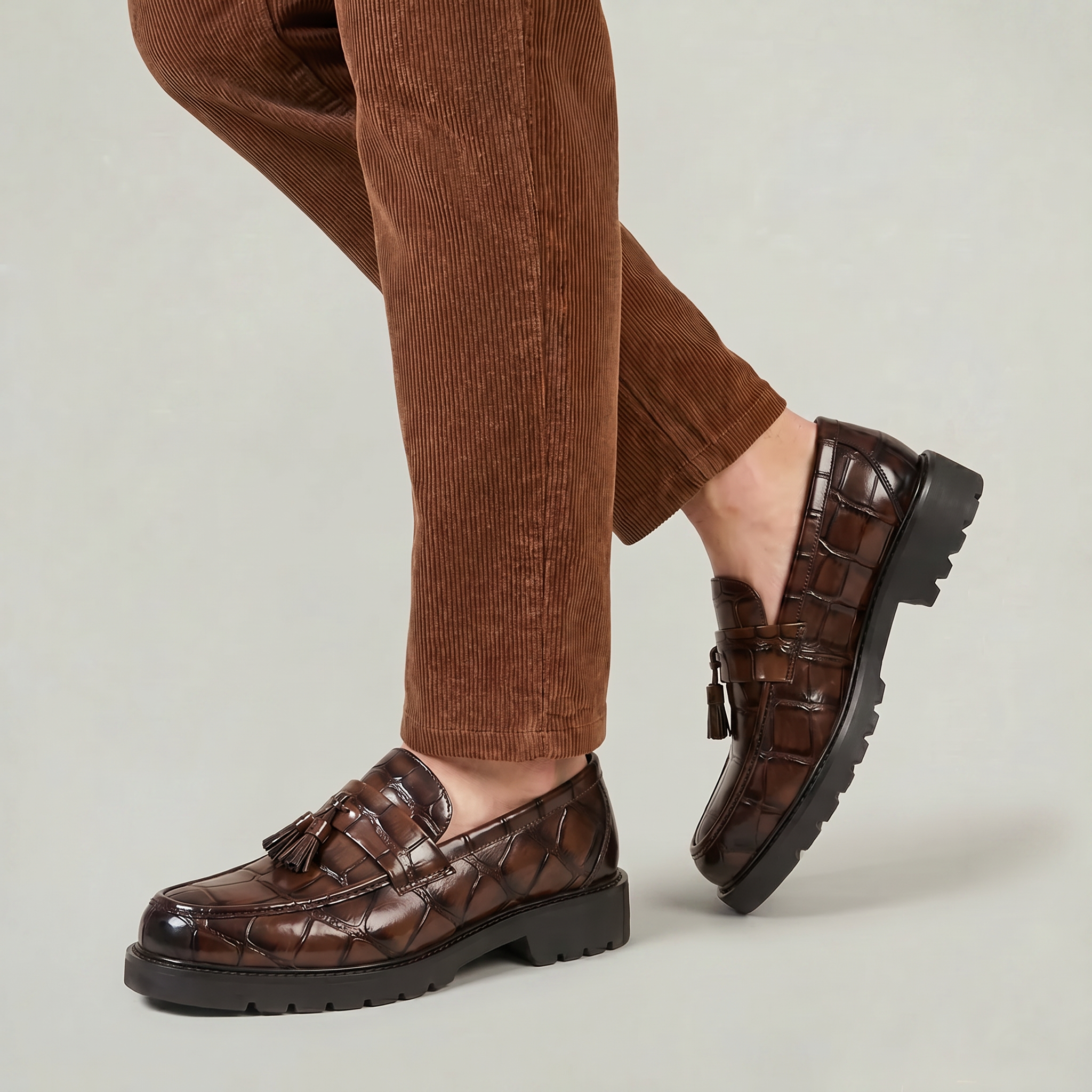 Men’s Tassel Loafers - Slip-On Dress Shoes