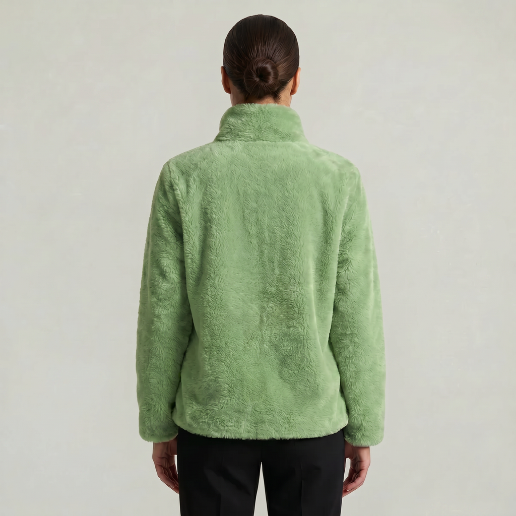 Women’s Stand-Up Collar Jacket - Zip Front Regular Fit