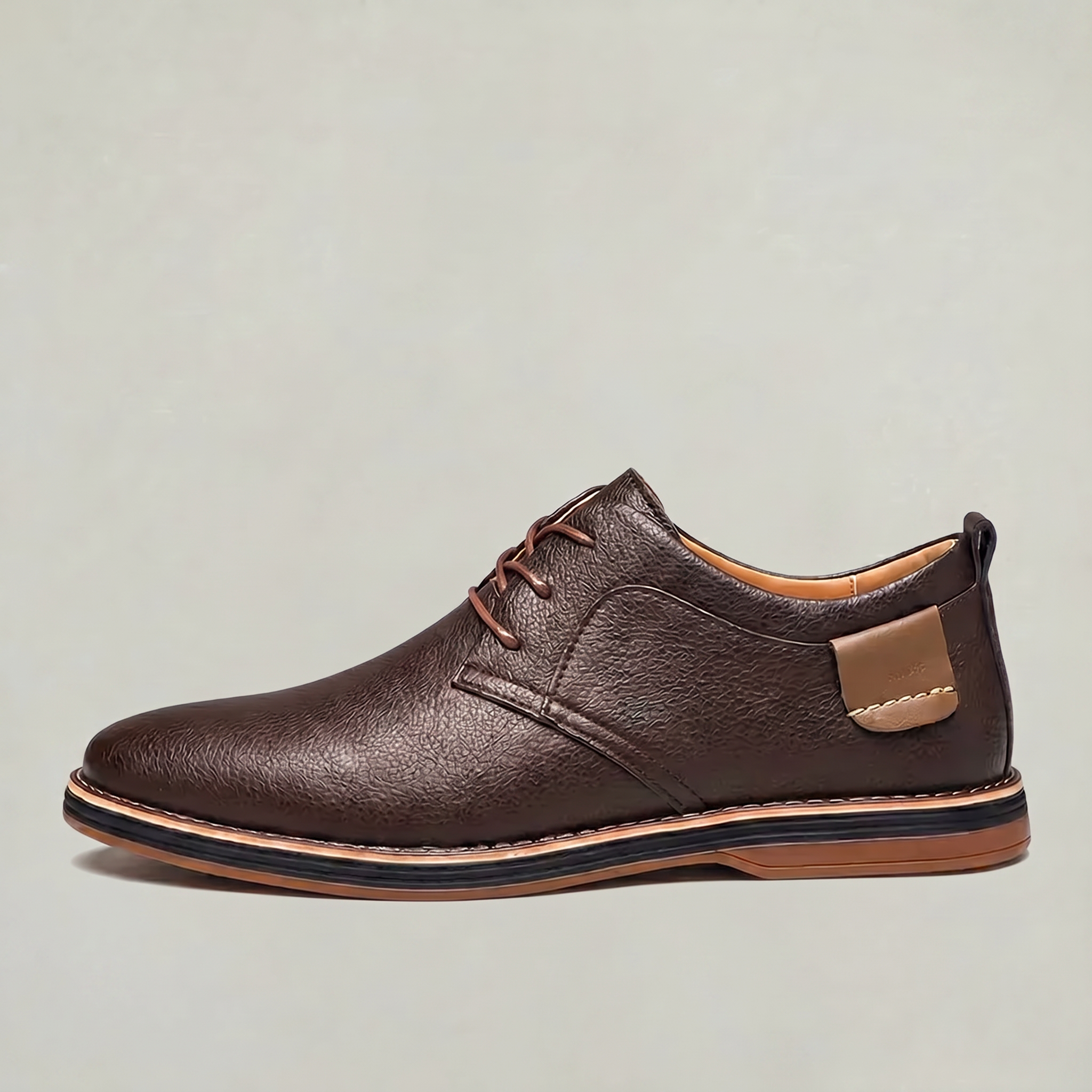 Men’s Lace-Up Textured Dress Shoes - Comfort Fit