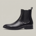 Men’s Chelsea Boots - Slip-On Leather Ankle Fit