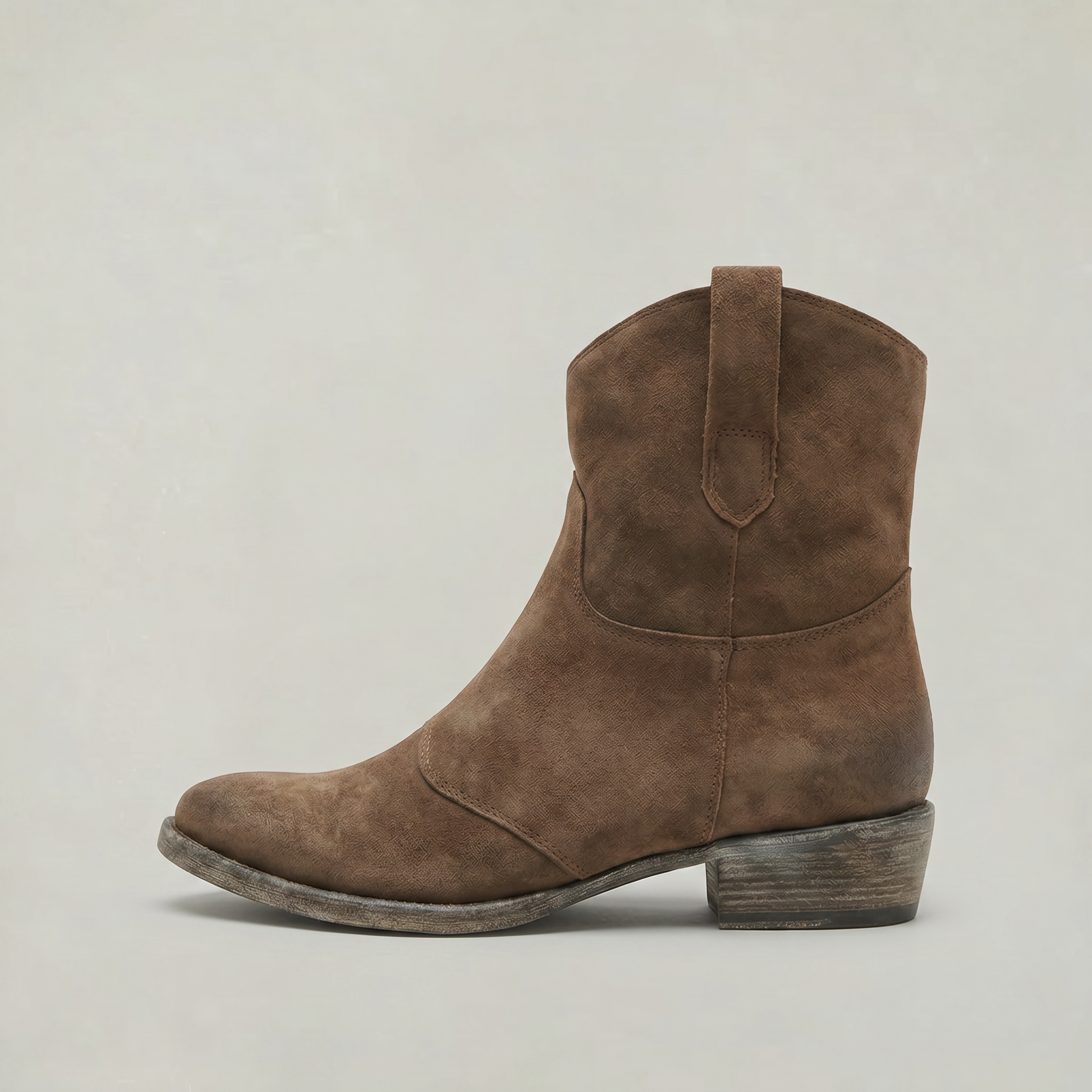 Women’s Suede Pull-On Ankle Boots