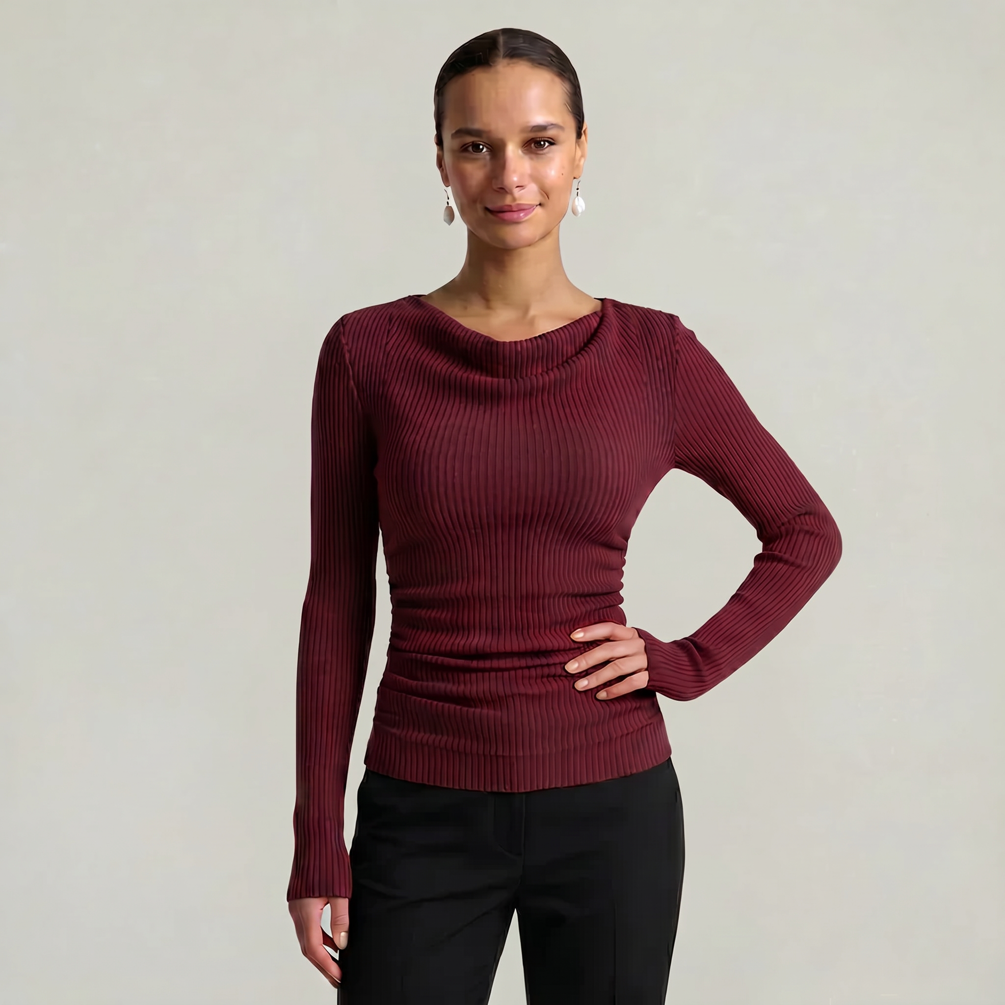 Women’s Slim Fit Long Sleeve Sweater