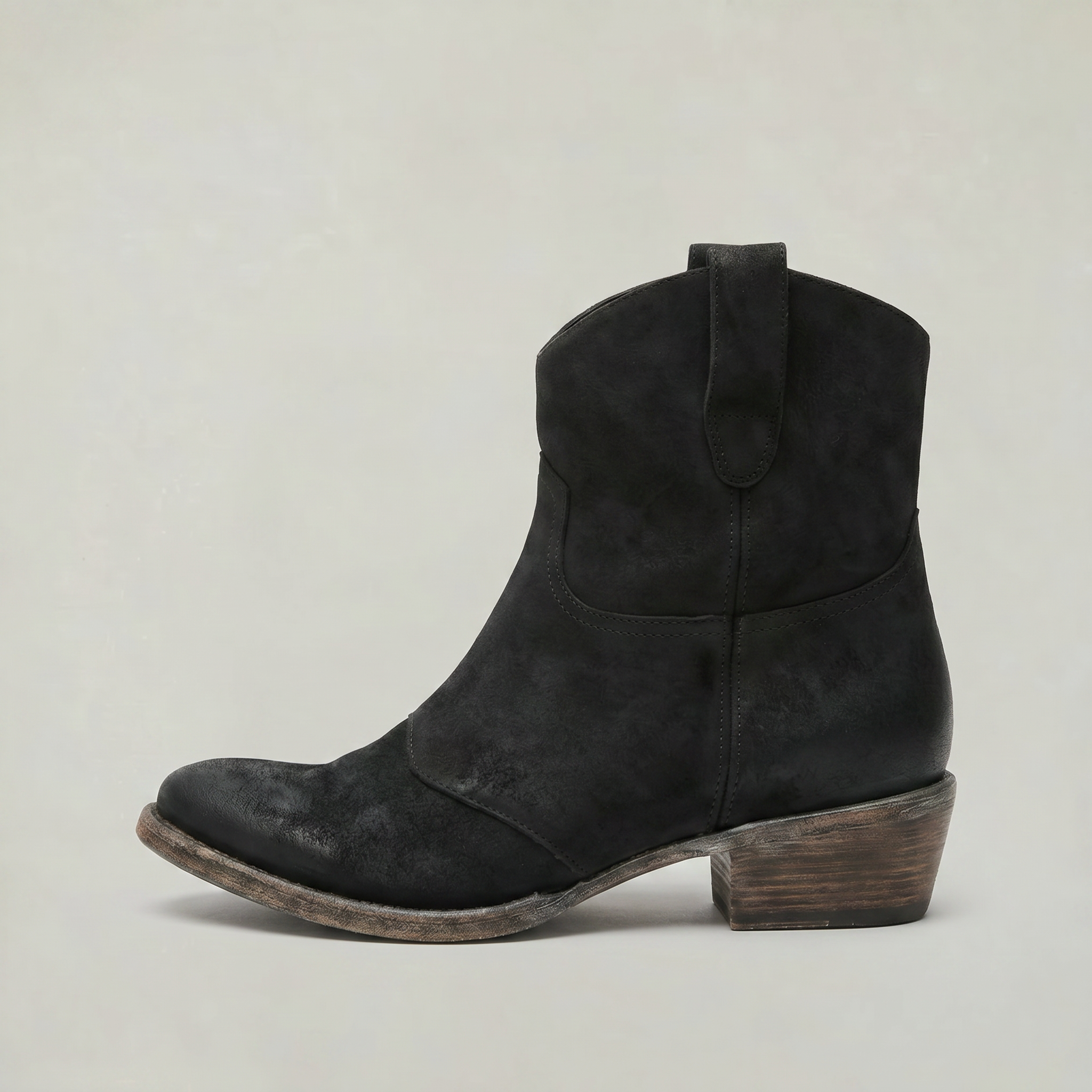 Women’s Suede Pull-On Ankle Boots