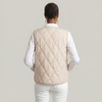 Women’s Quilted Vest - Sleeveless Button Waistcoat Loose Fit