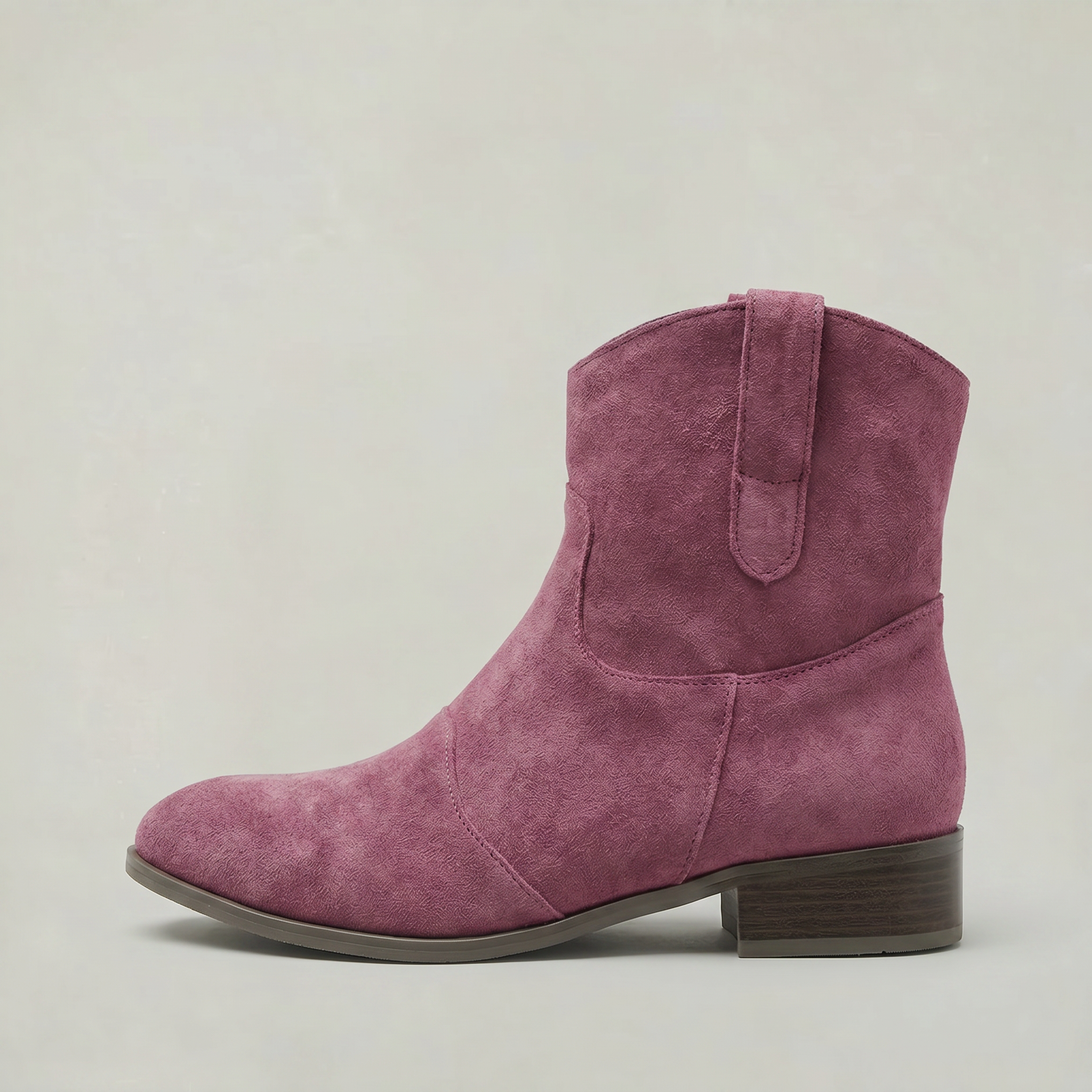 Women’s Suede Pull-On Ankle Boots