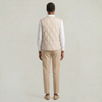 Women’s Quilted Vest - Sleeveless Button Waistcoat Loose Fit