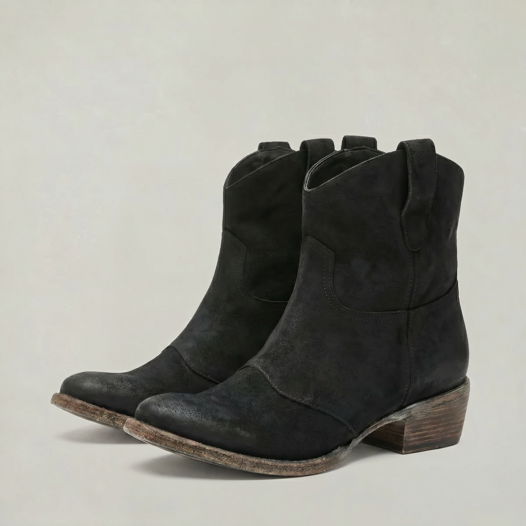 Women’s Suede Pull-On Ankle Boots