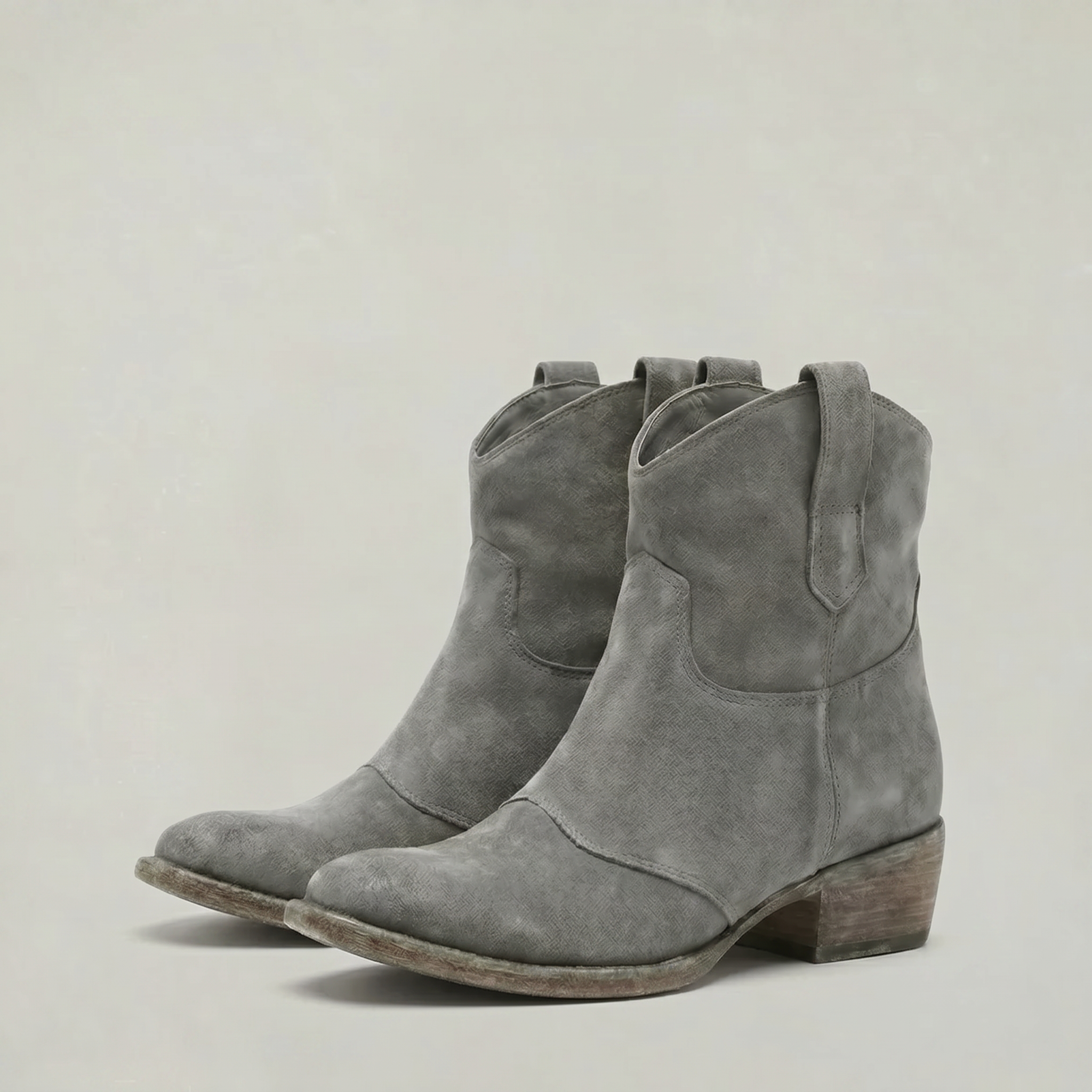 Women’s Suede Pull-On Ankle Boots