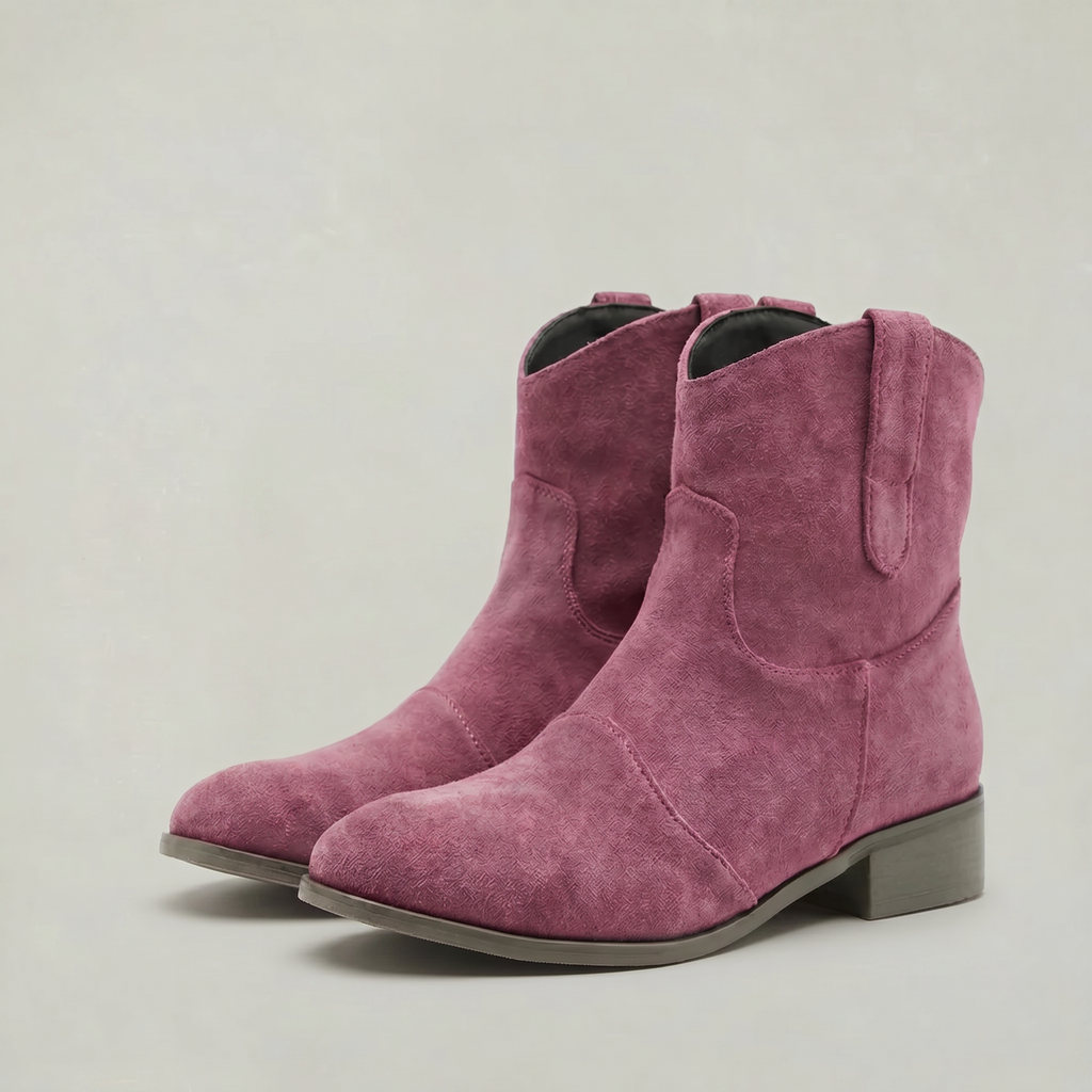 Women’s Suede Pull-On Ankle Boots