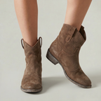 Women’s Suede Pull-On Ankle Boots