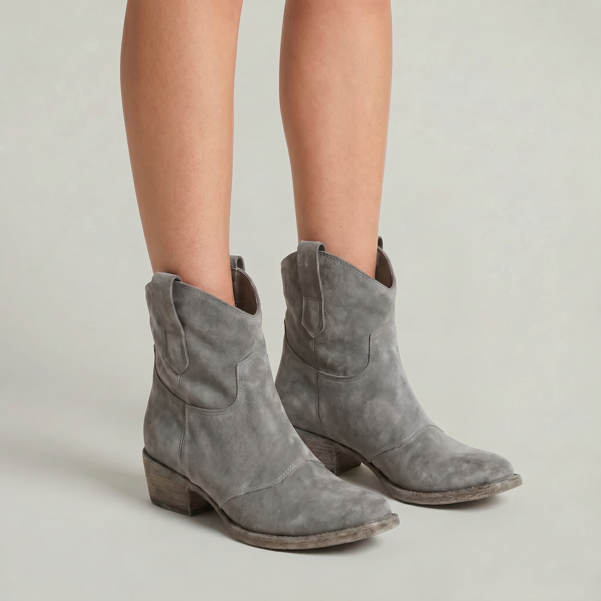 Women’s Suede Pull-On Ankle Boots