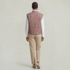 Women’s Quilted Floral Vest - Open Front Relaxed Fit