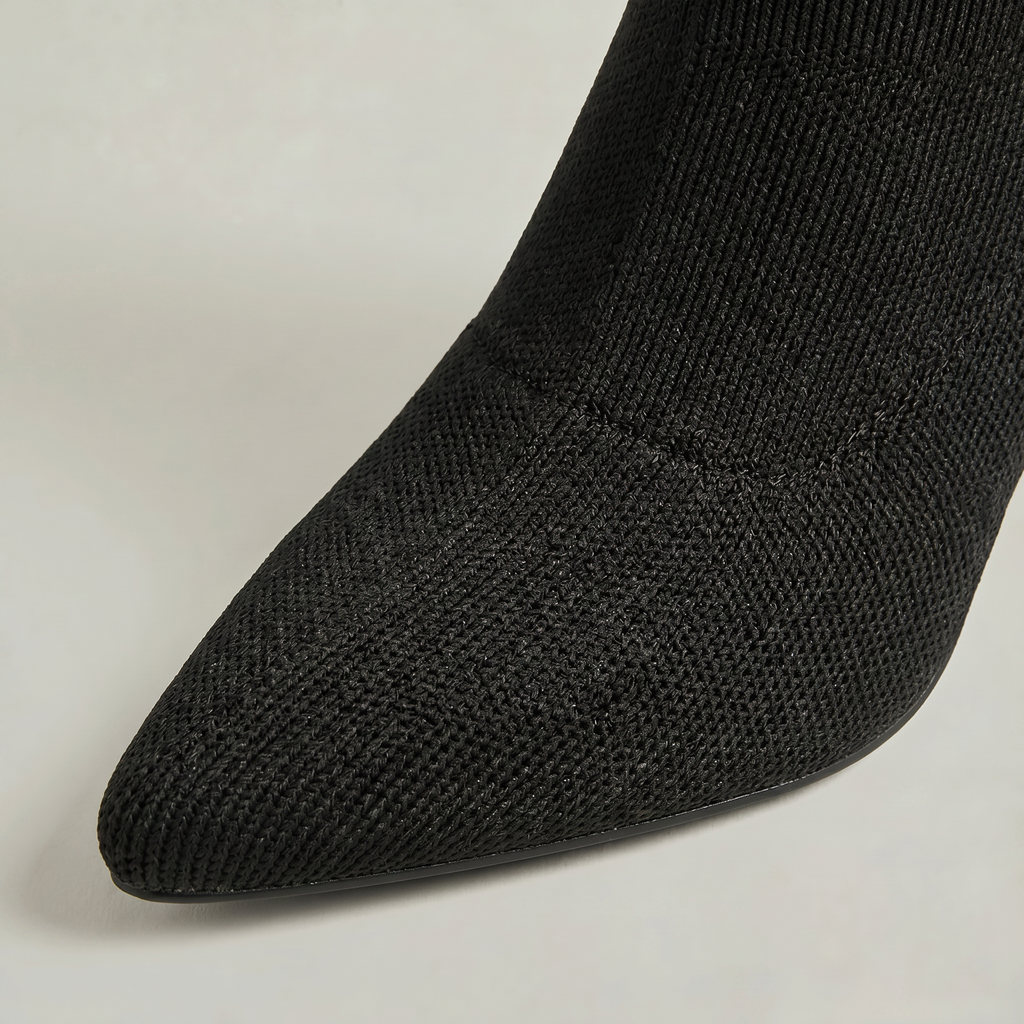 Women’s Knit Sock Tall Boots - Pointed Toe Knee High Fit