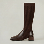 Women’s Tall Boots - Block Heel Knee High Fit