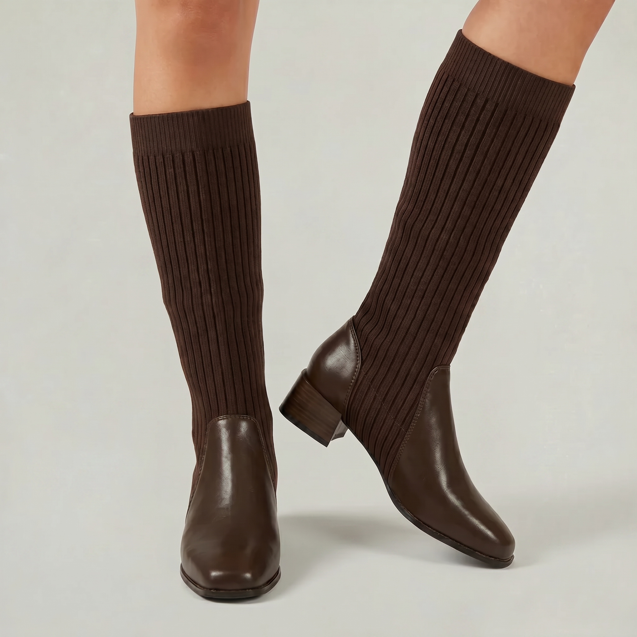Women’s Tall Boots - Block Heel Knee High Fit