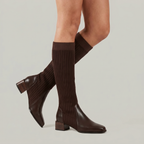 Women’s Tall Boots - Block Heel Knee High Fit