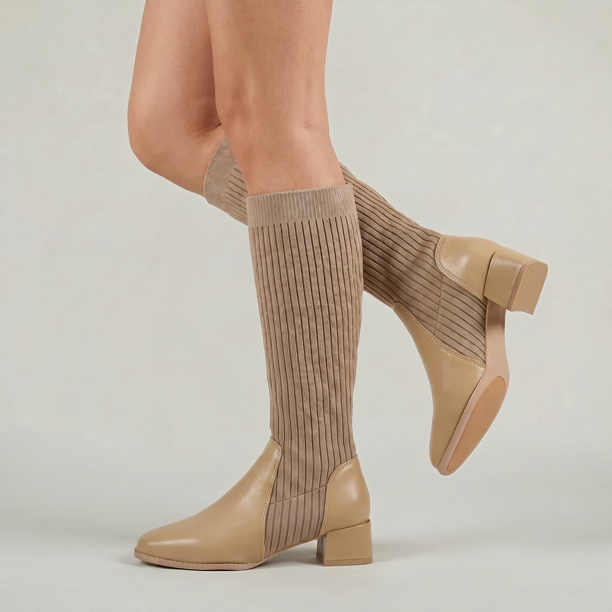 Women’s Tall Boots - Block Heel Knee High Fit