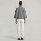Women’s Turtleneck Sweater - Flared Sleeve Loose Fit Pullover