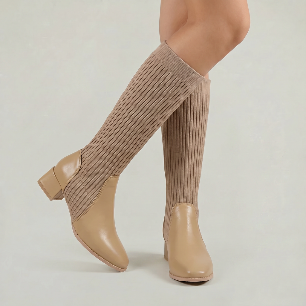 Women’s Tall Boots - Block Heel Knee High Fit