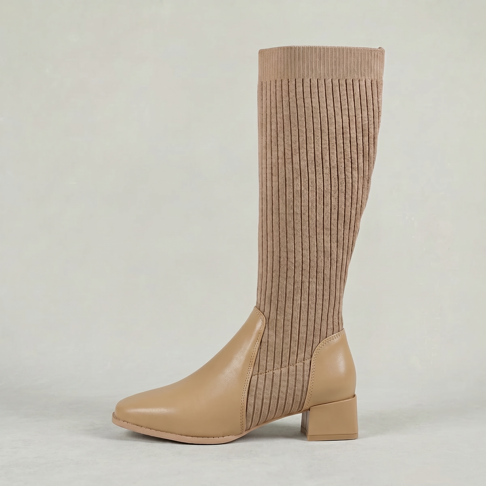 Women’s Tall Boots - Block Heel Knee High Fit