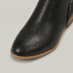 Women’s Pointed Toe Ankle Boots - Back Zip Chunky Heel Boots