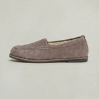 Women’s Suede Fur Lined Loafers - Slip On Winter Flats