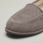 Women’s Suede Fur Lined Loafers - Slip On Winter Flats