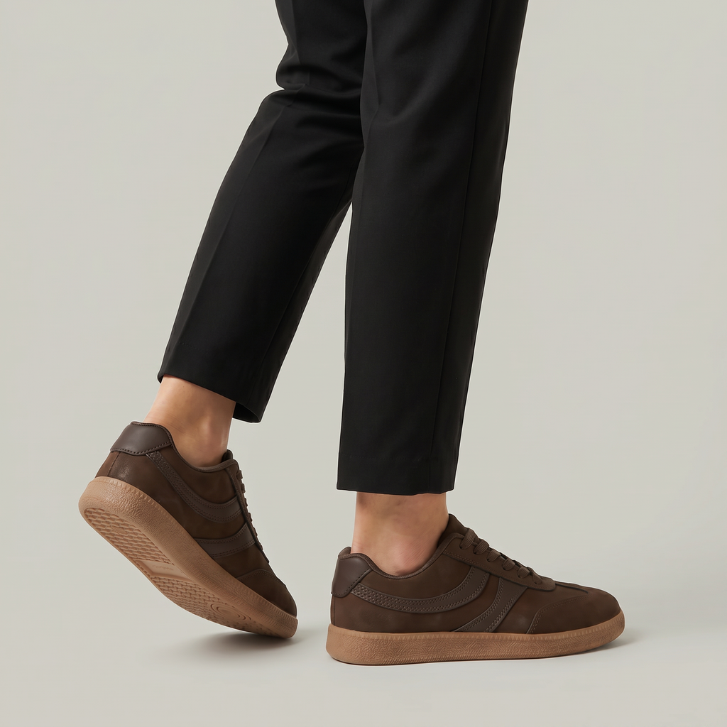 Women’s Casual Sport Shoes - Low-Top Lace-Up Sneakers