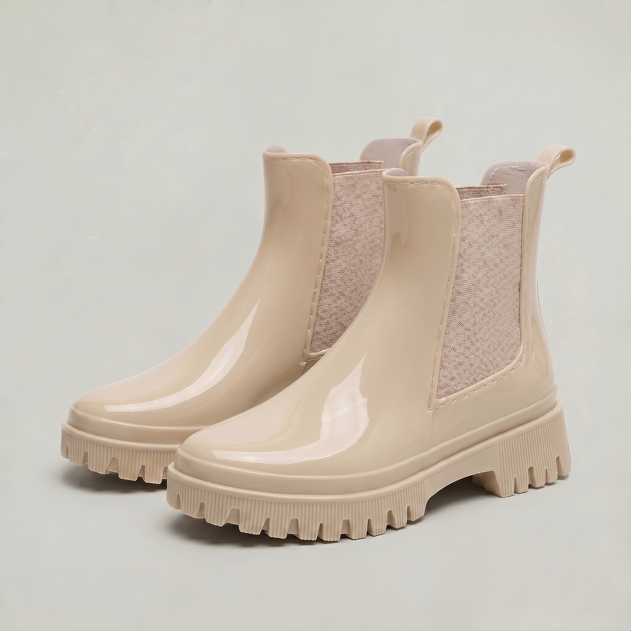 Women’s Chelsea Rain Boots - Waterproof Pull-On Ankle Fit