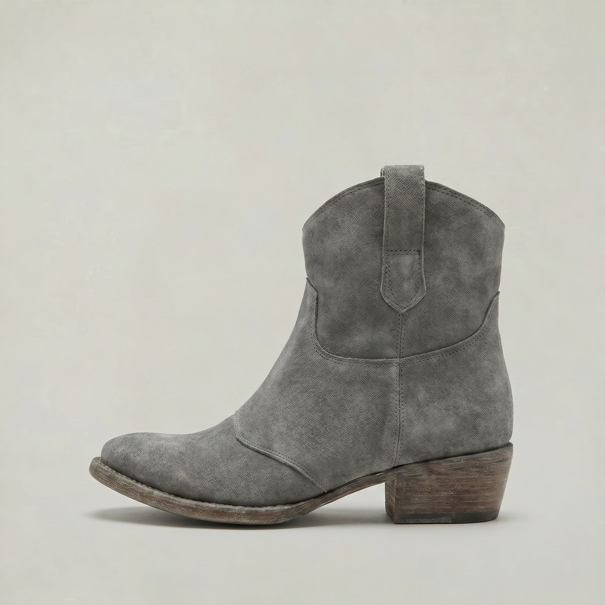 Women Suede Western Ankle Boots