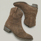 Women Suede Western Ankle Boots