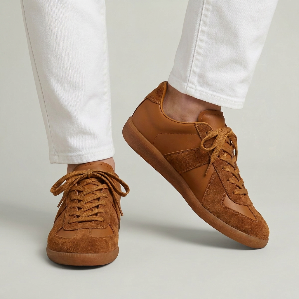 Men’s Low Profile Sneakers Gum Sole