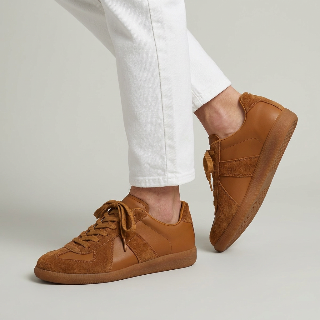 Men’s Low Profile Sneakers Gum Sole