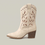 Women’s Slip-On Boots - Western Block Heel Regular Fit