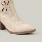 Women’s Slip-On Boots - Western Block Heel Regular Fit