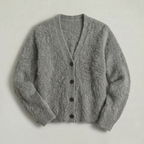 Women’s Fleece Cardigan - Soft Knit Button-Up Relaxed Fit