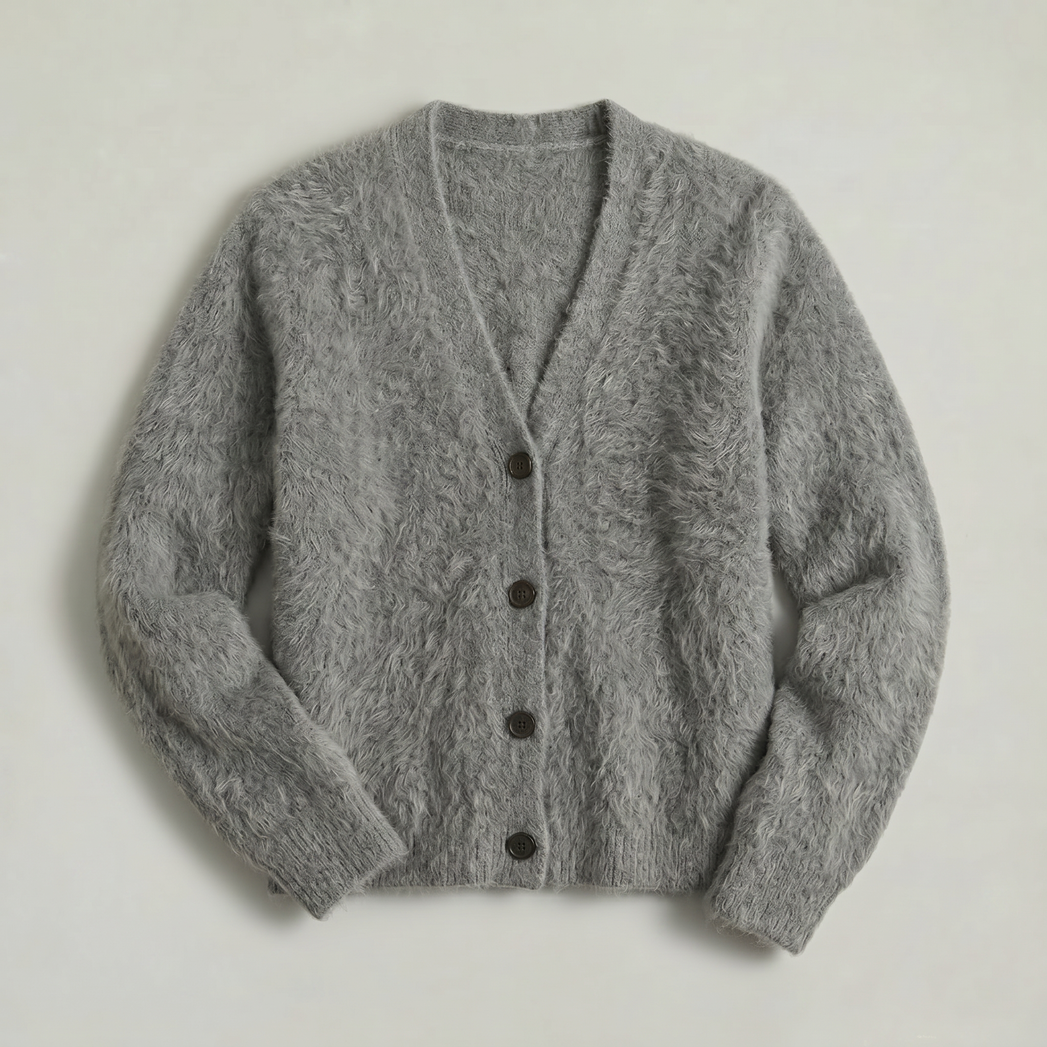 Women’s Fleece Cardigan - Soft Knit Button-Up Relaxed Fit