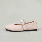 Women’s Casual Flat Shoes - Buckle Strap Comfort Fit
