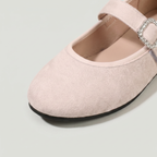 Women’s Casual Flat Shoes - Buckle Strap Comfort Fit