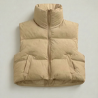Women’s Lightweight Quilted Puffer Vest - Casual Zip Up Outerwear