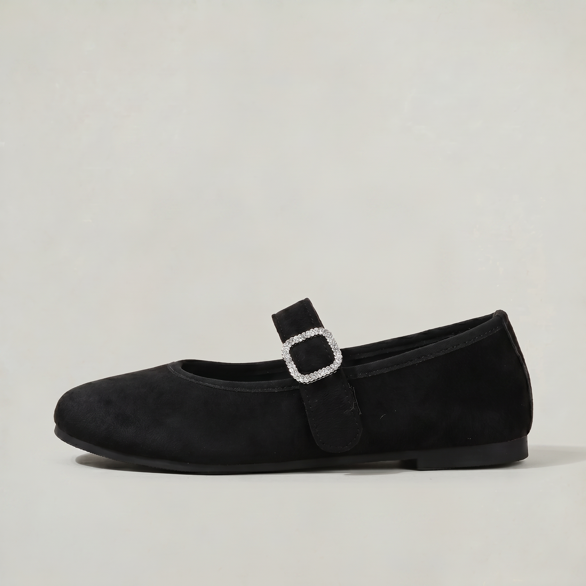Women’s Casual Flat Shoes - Buckle Strap Comfort Fit
