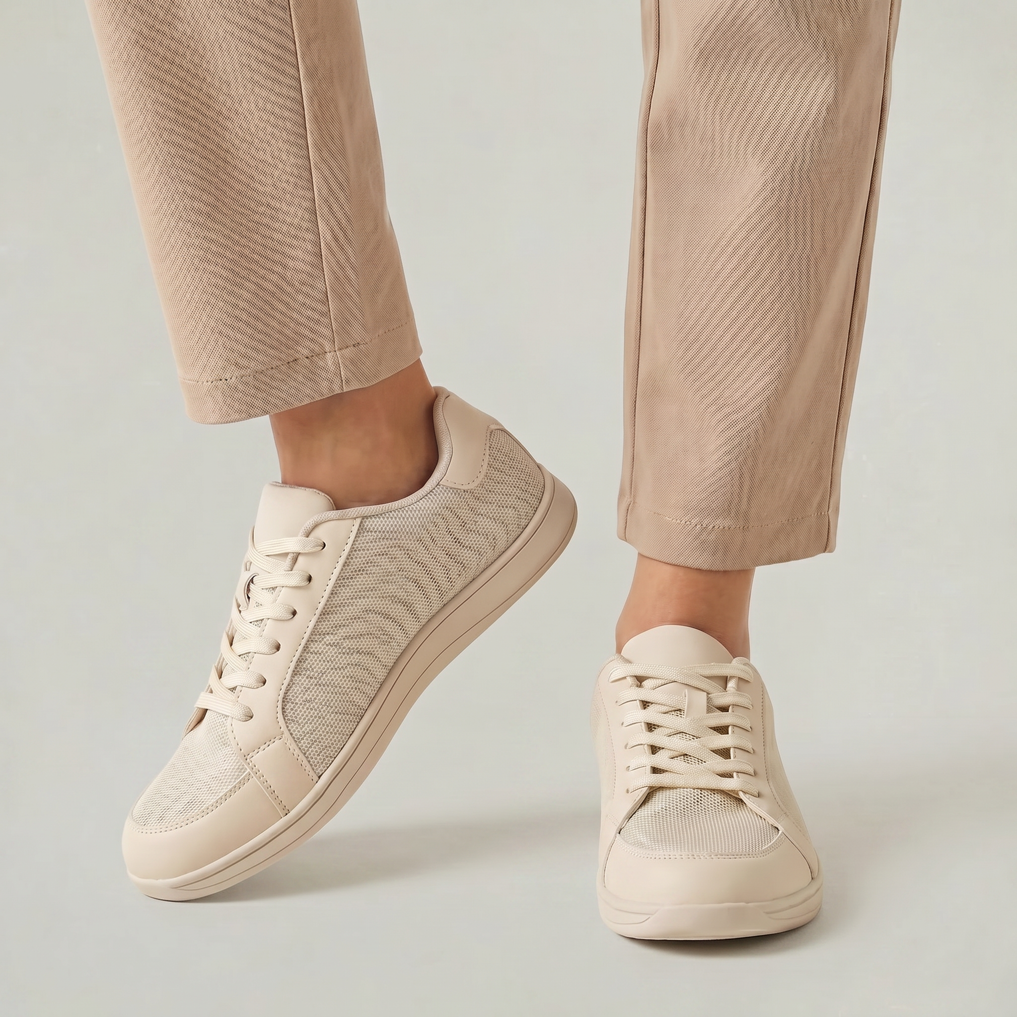 Women’s Breathable Casual Sneakers - Lightweight Lace-Up Shoes