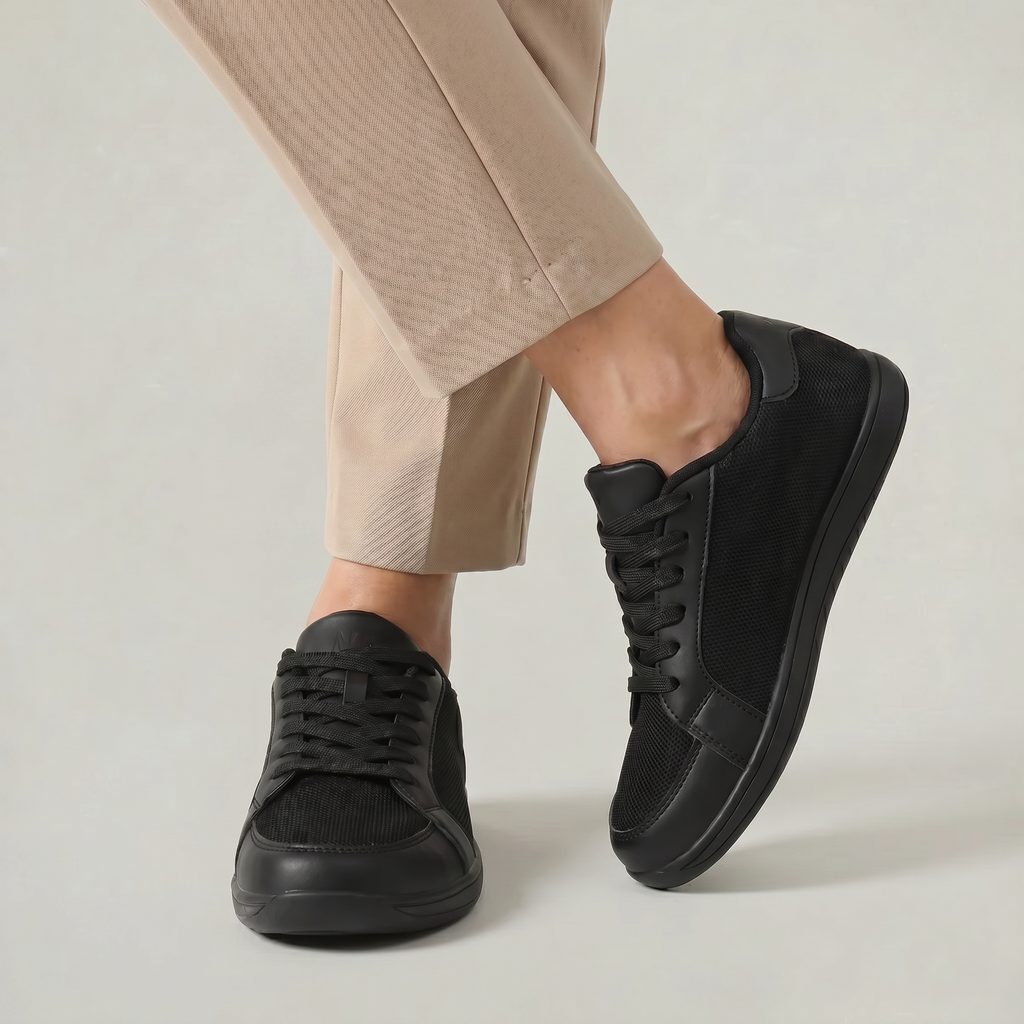 Women’s Breathable Casual Sneakers - Lightweight Lace-Up Shoes
