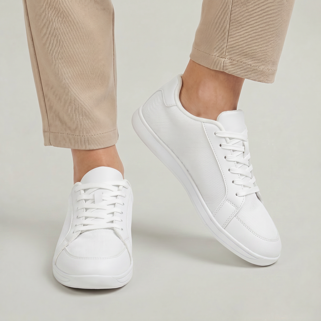 Women’s Breathable Casual Sneakers - Lightweight Lace-Up Shoes