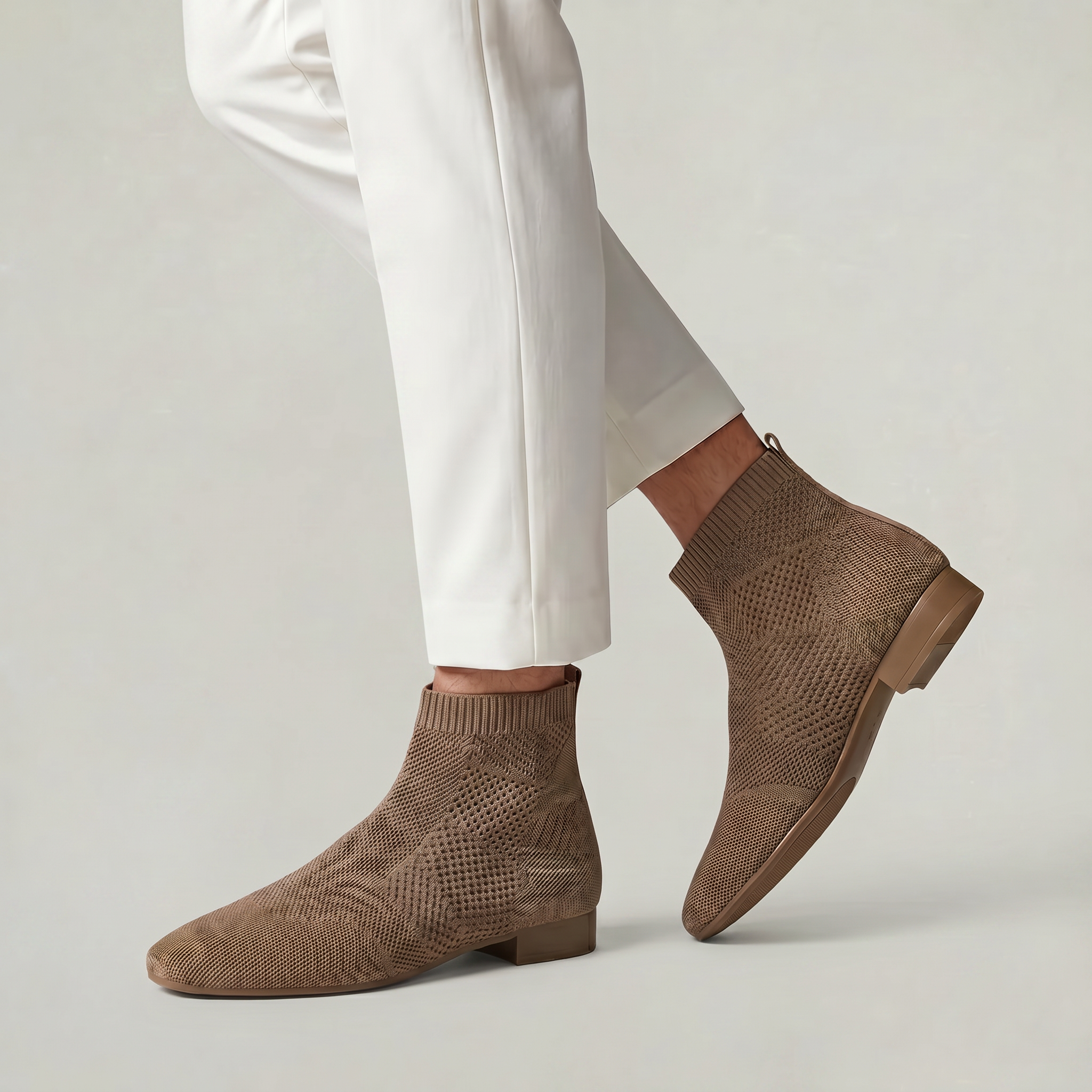 Women’s Ankle Boots - Slip-On Low Heel Fit